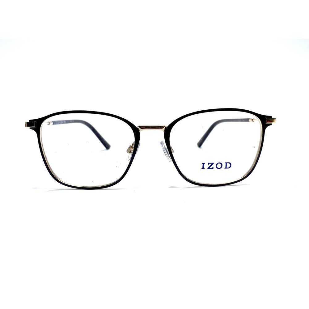 New IZOD Gold Brown Cat Eye Glasses Italy IZ 2115 52 18 140